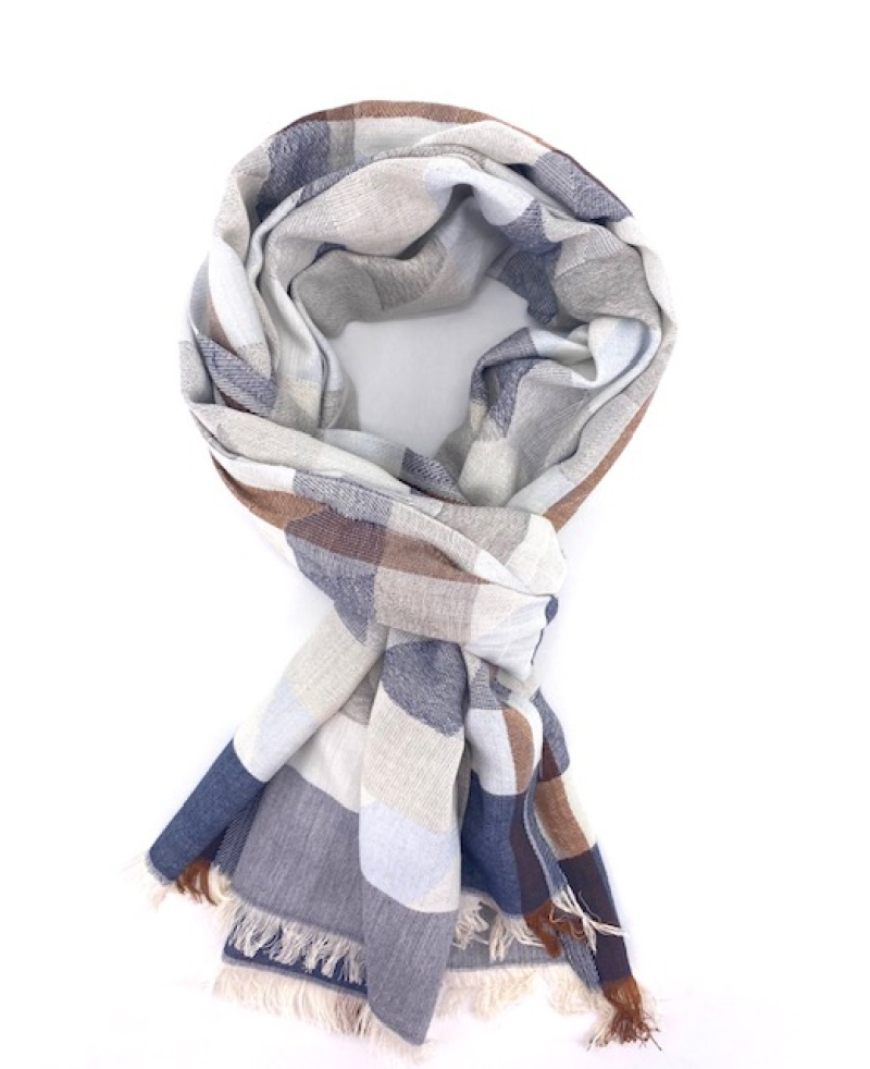 Grossiste Cowo-collection - Echarpe-Foulard-Chèche 100% Coton Indien- 100x180 cm