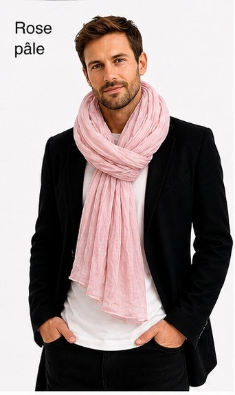 Mayorista Cowo-collection - Bufanda Chèche lisa para hombre 100% algodón indio