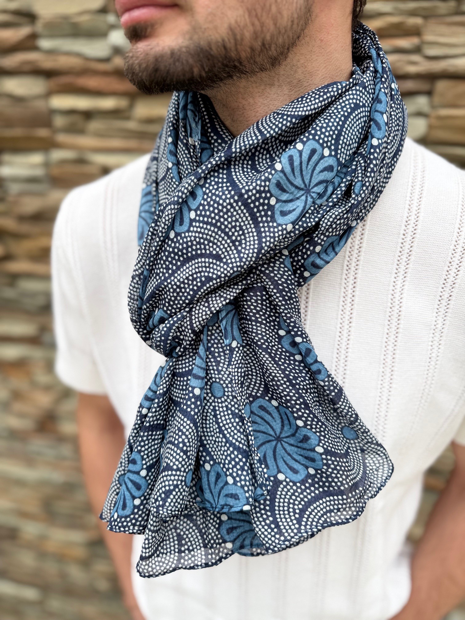 Mayorista Cowo-collection - Pañuelo estampado 100% algodón