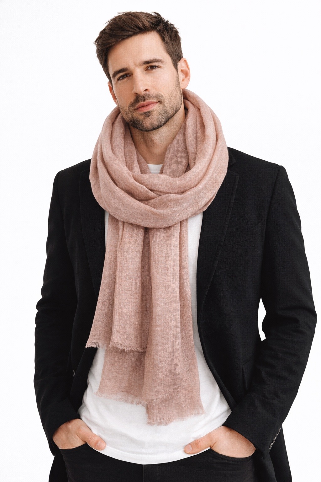 Großhändler Cowo-collection - Herrenschal 100% Leinen