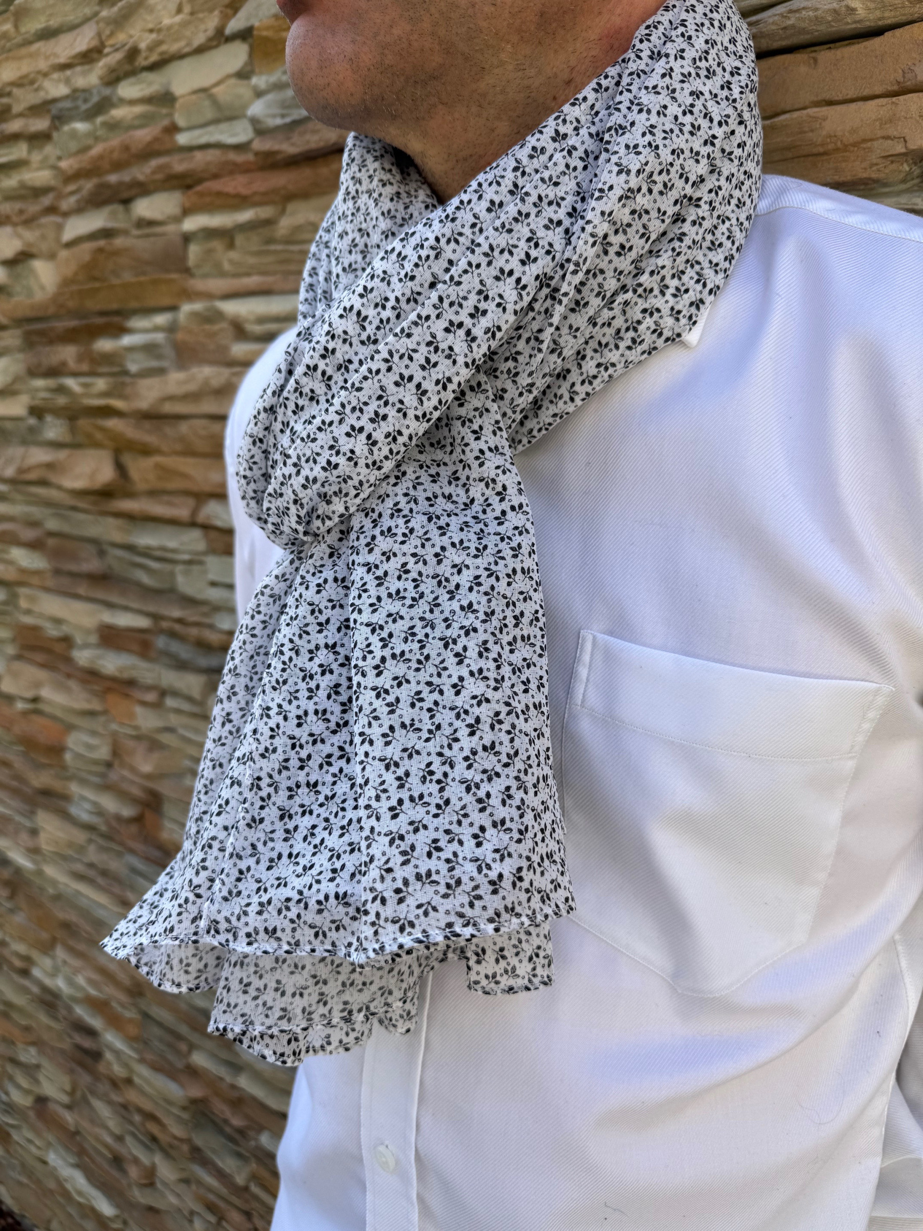 Großhändler Cowo-collection - Herrenschal aus 100% indischer Baumwolle