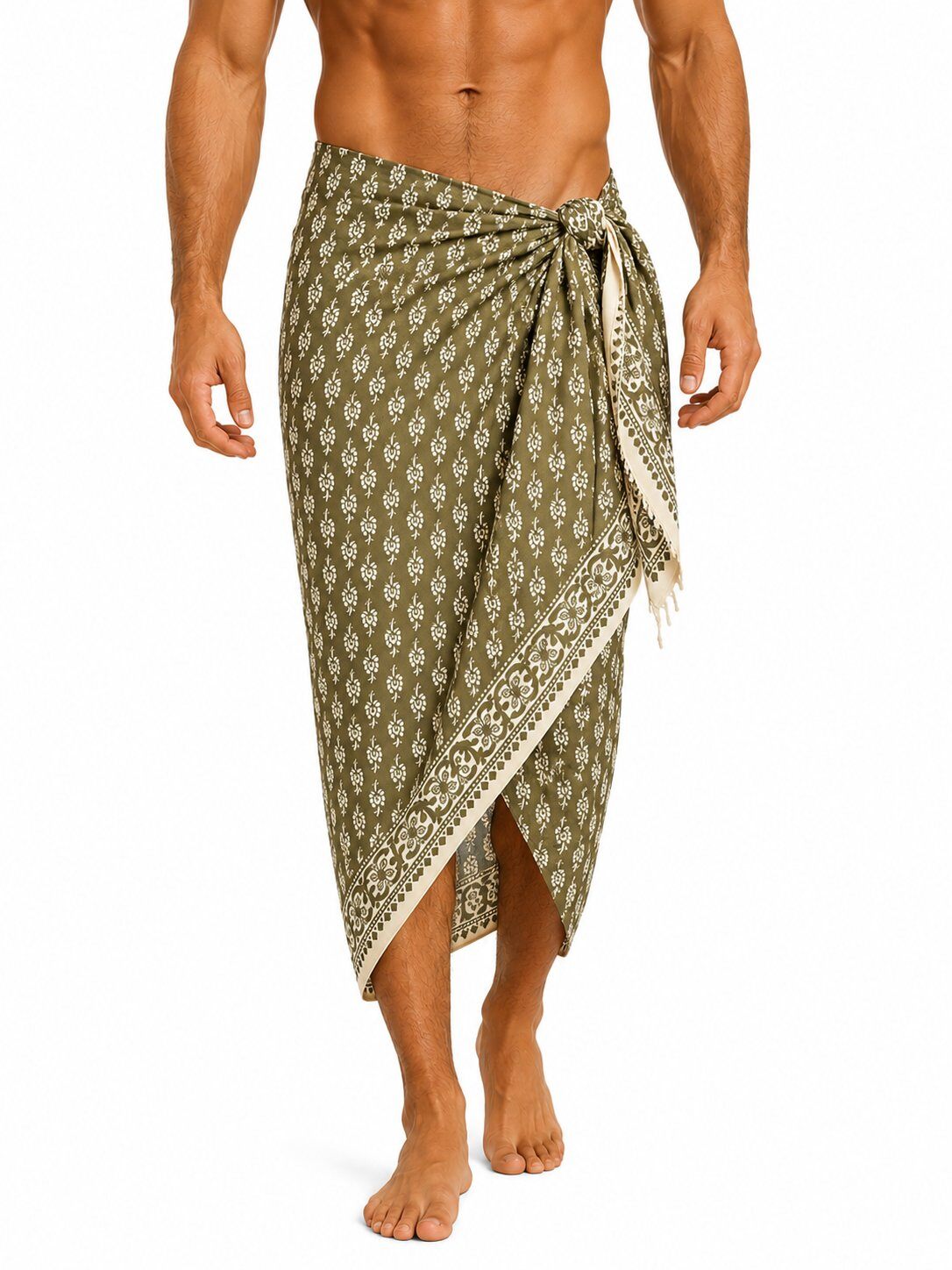 Grossista Cowo-collection - Sarong da uomo in voile di cotone 100% stampato