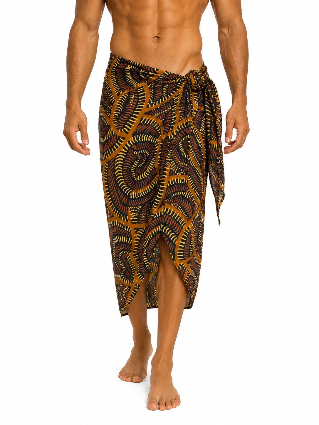 Großhändler Cowo-collection - Sarong aus 100% Baumwoll-Voile mit ethnischem Print