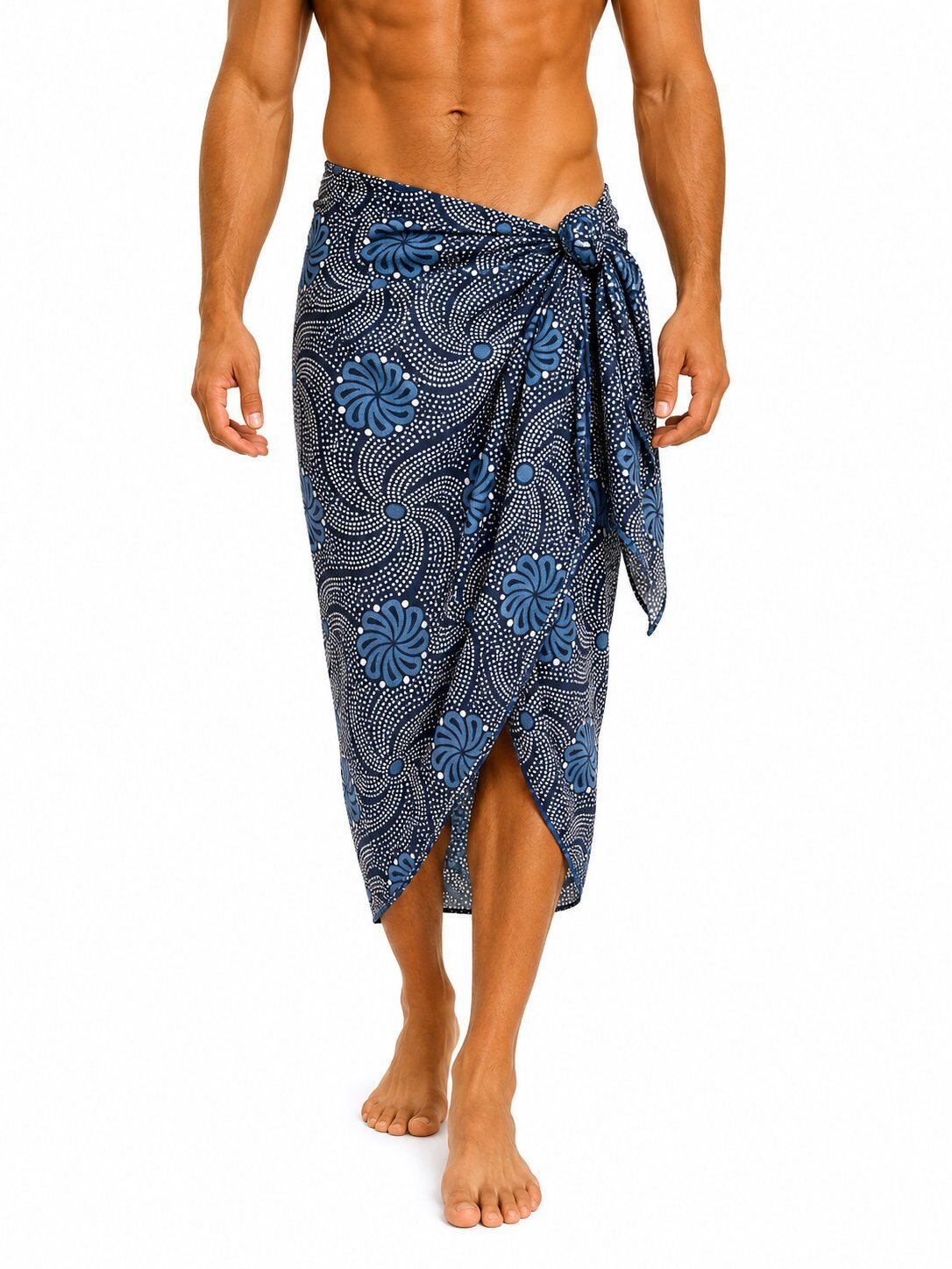 Grossista Cowo-collection - Pareo da uomo in voile di cotone 100% stampato