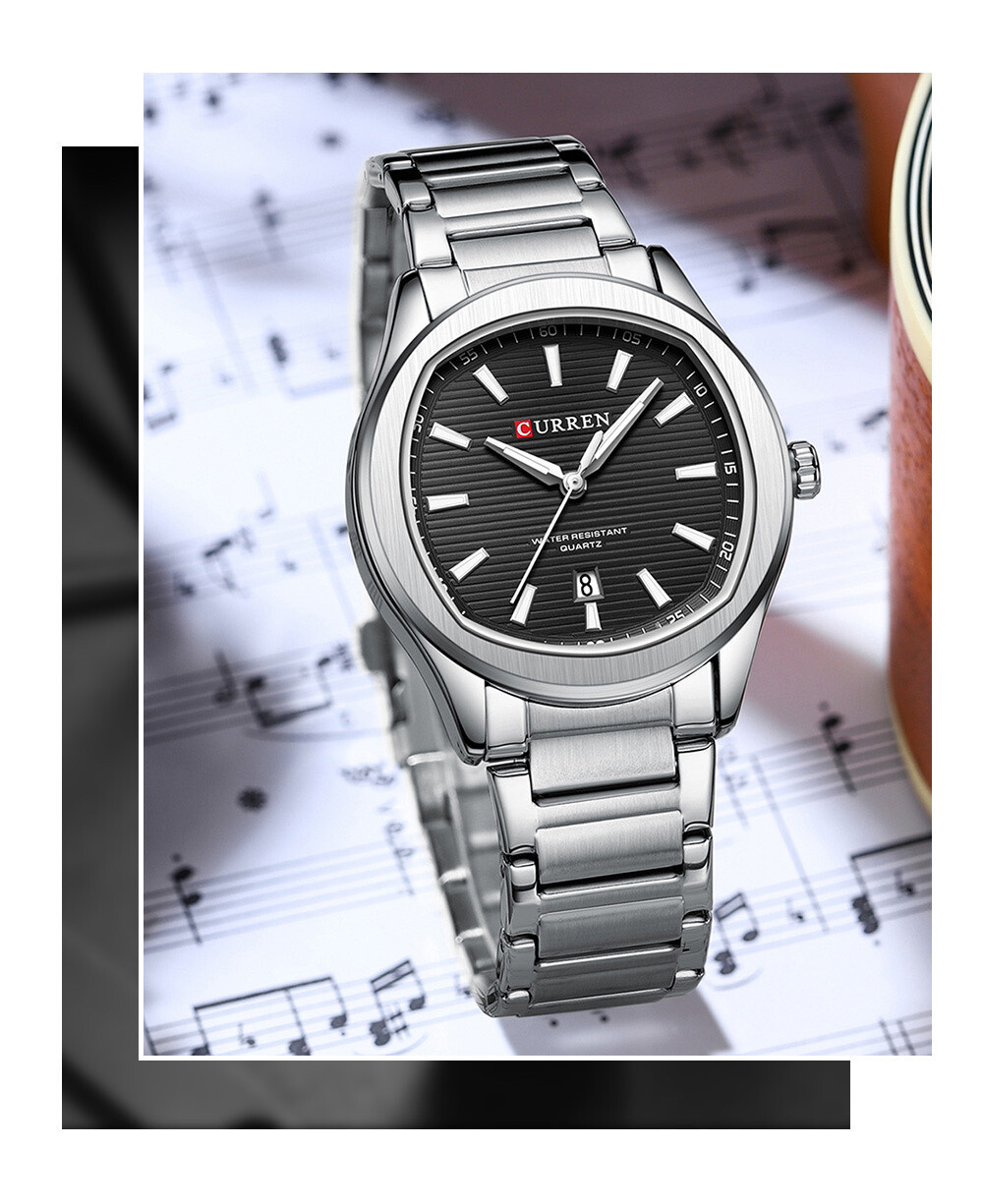 Wholesaler CURREN - Trendy man curreno with steel bracelet water resistant