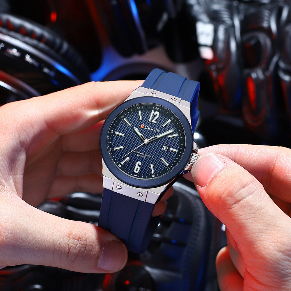Wholesaler CURREN - Trendy man curreno with steel bracelet water resistant