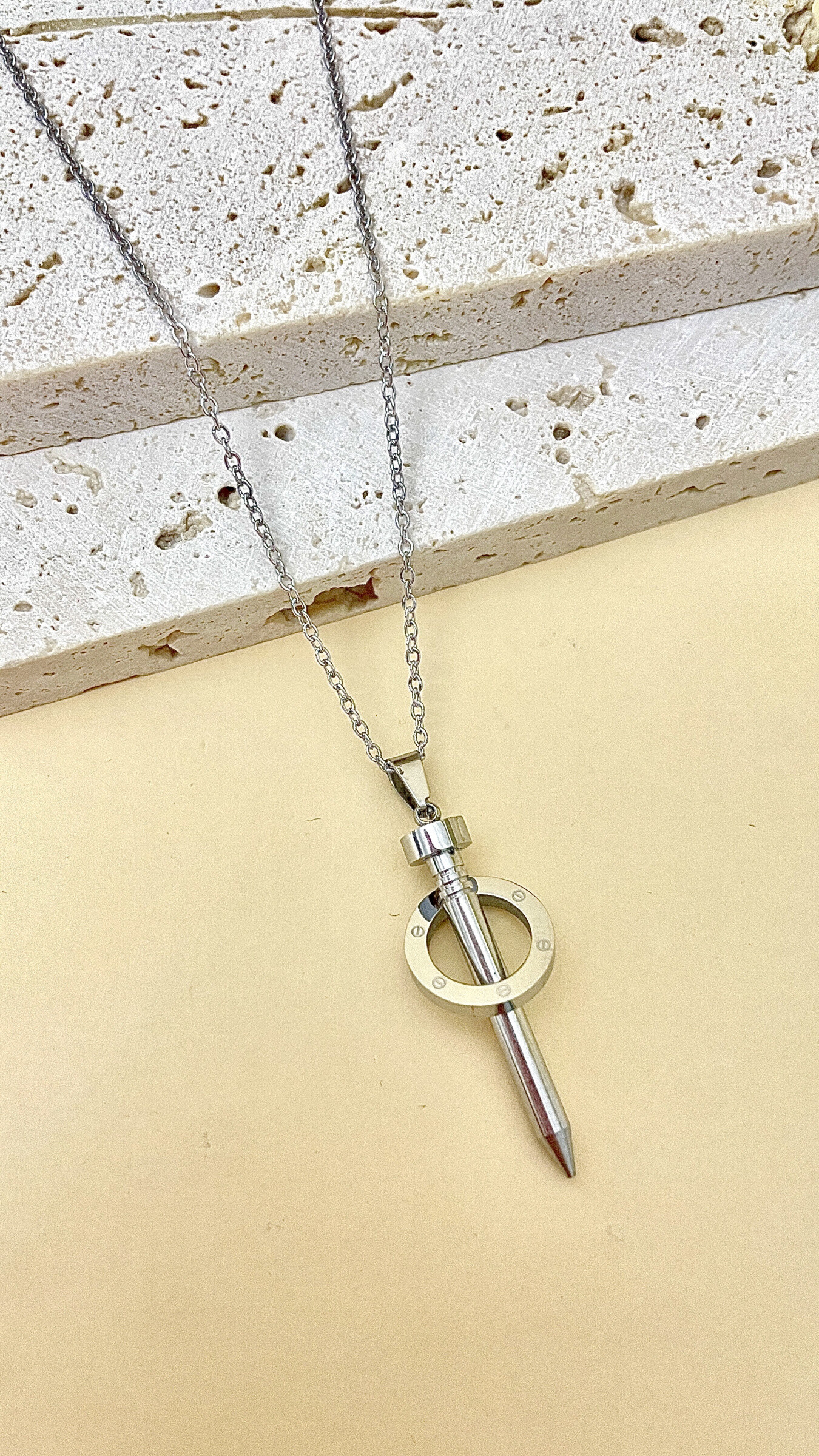 Grossiste D Bijoux - Collier acier inoxydable