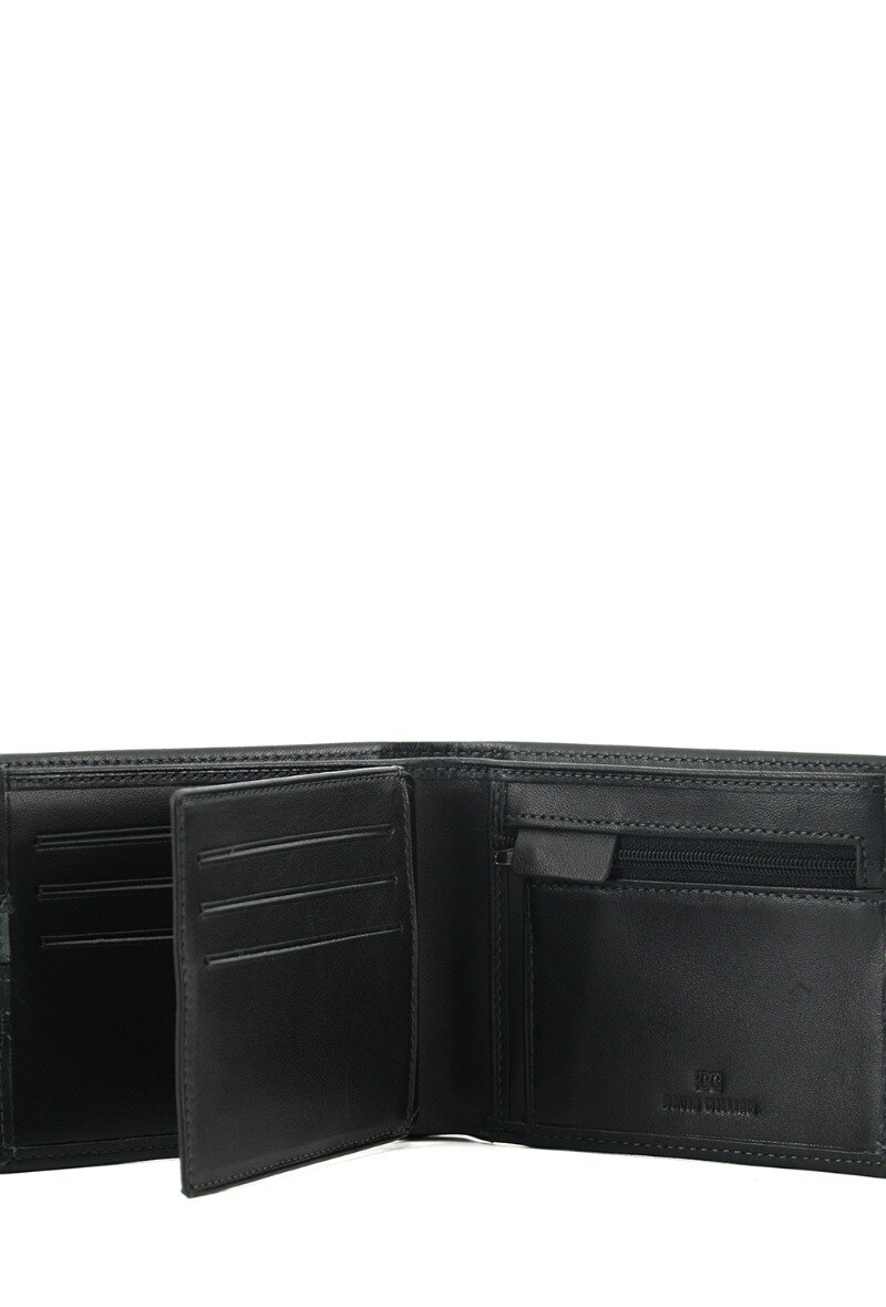 Roussère - Italian wallet in smooth cowhide leather - Black - 2 - large format