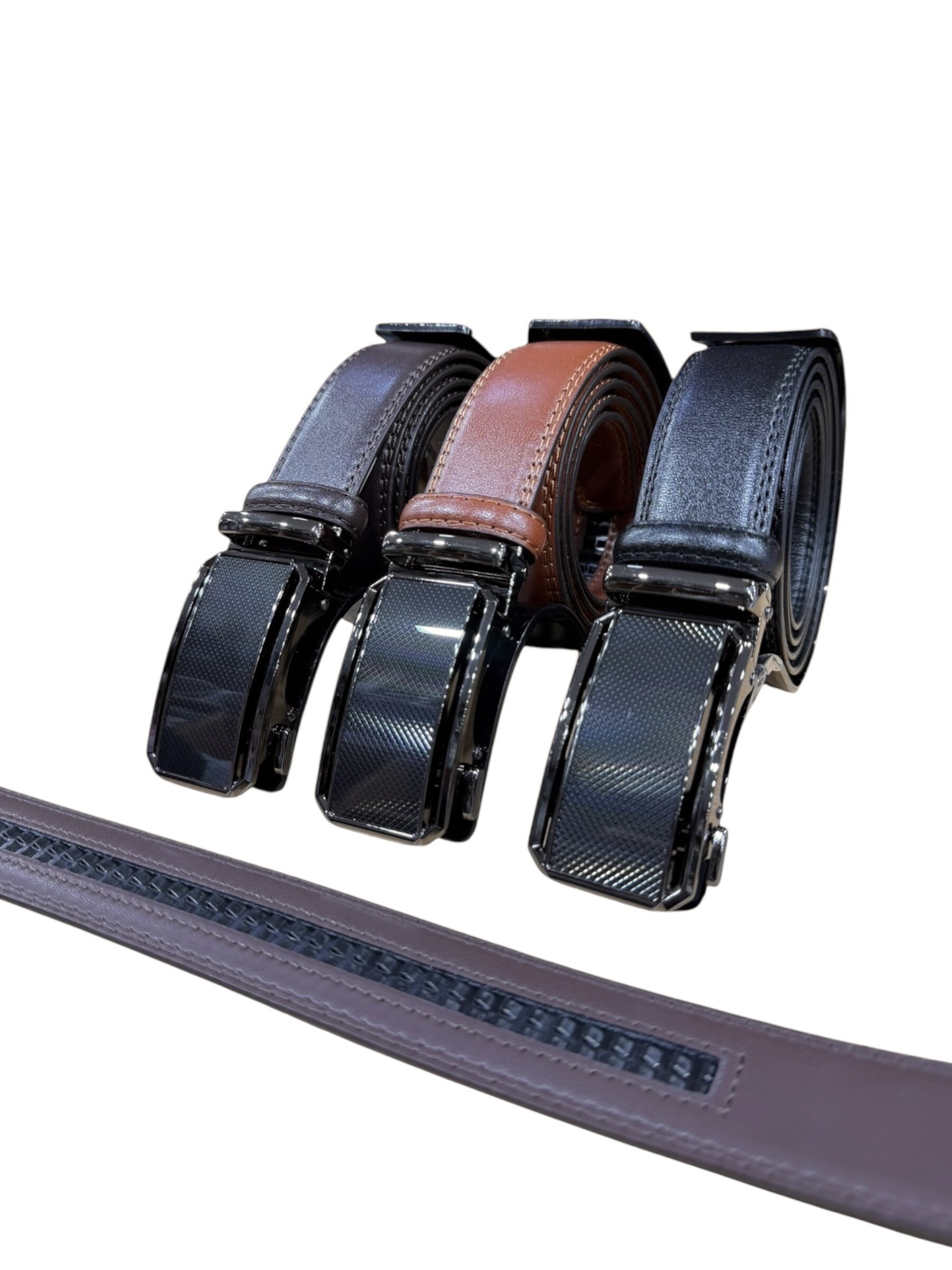 Grossiste DH DIFFUSION - Ceinture automatique - 35 mm largeur Taille Ajustable - 100 % CUIR