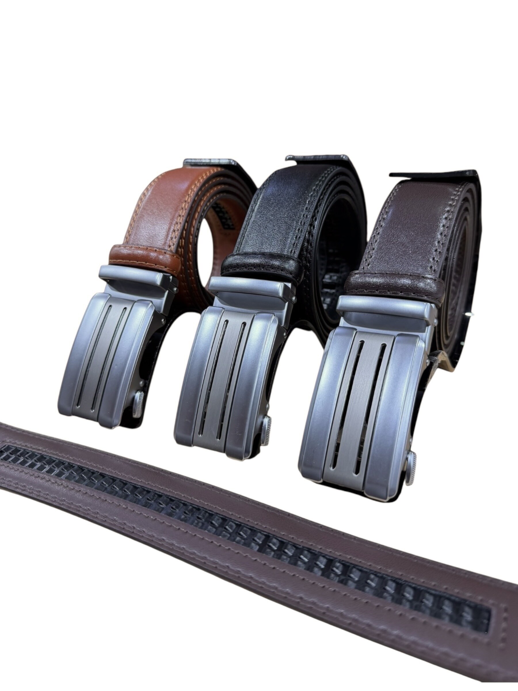 Grossiste DH DIFFUSION - Ceinture automatique - 35 mm largeur Taille Ajustable - 100 % CUIR