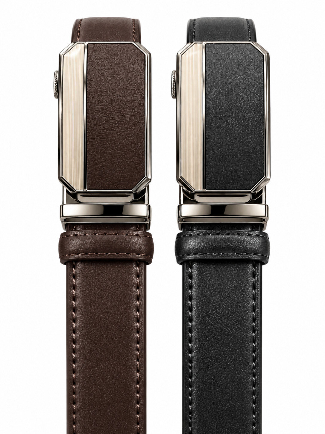 Großhändler DH DIFFUSION - Automatischer Gürtel - 35 mm Breite Verstellbare Größe - 100 % LEDER
