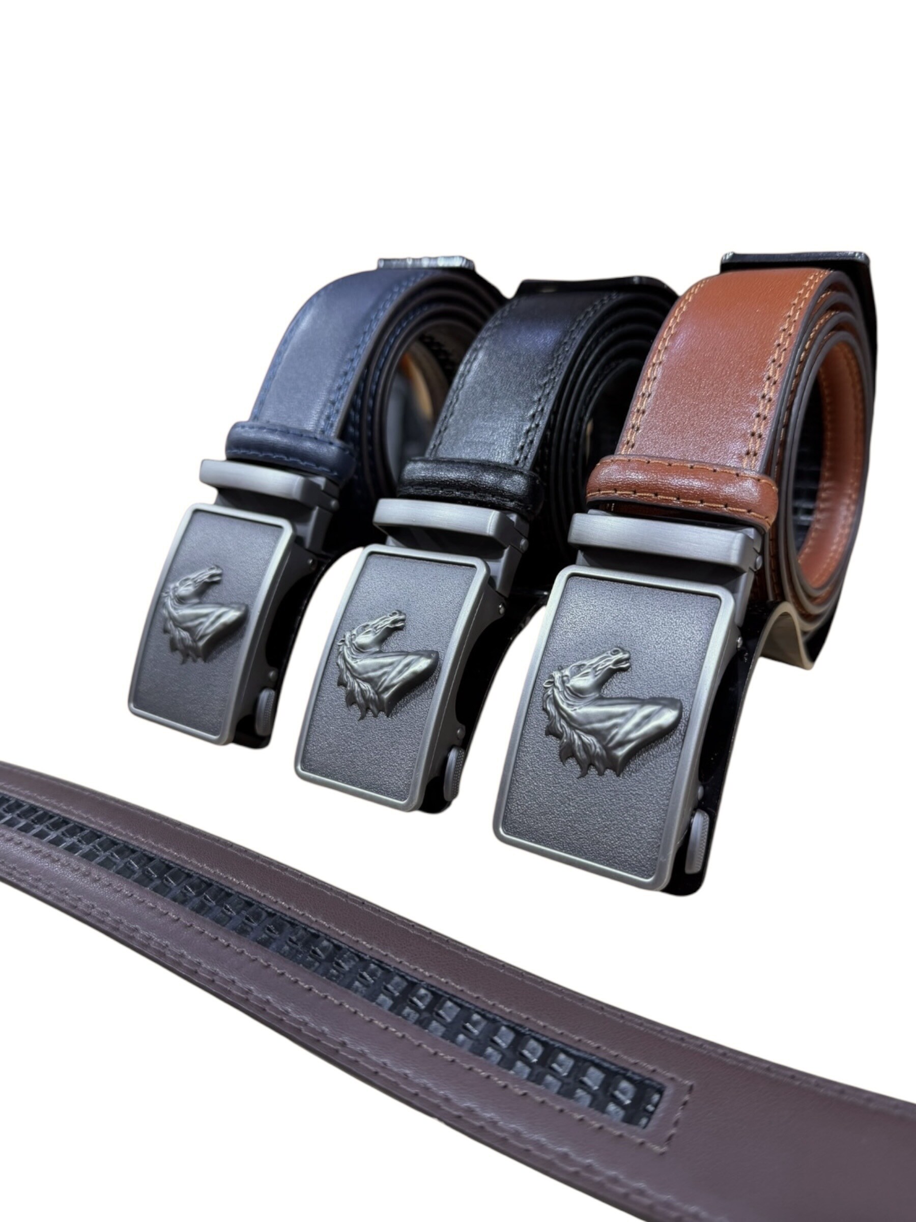 Grossiste DH DIFFUSION - Ceinture automatique - 35 mm largeur Taille Ajustable - 100 % CUIR
