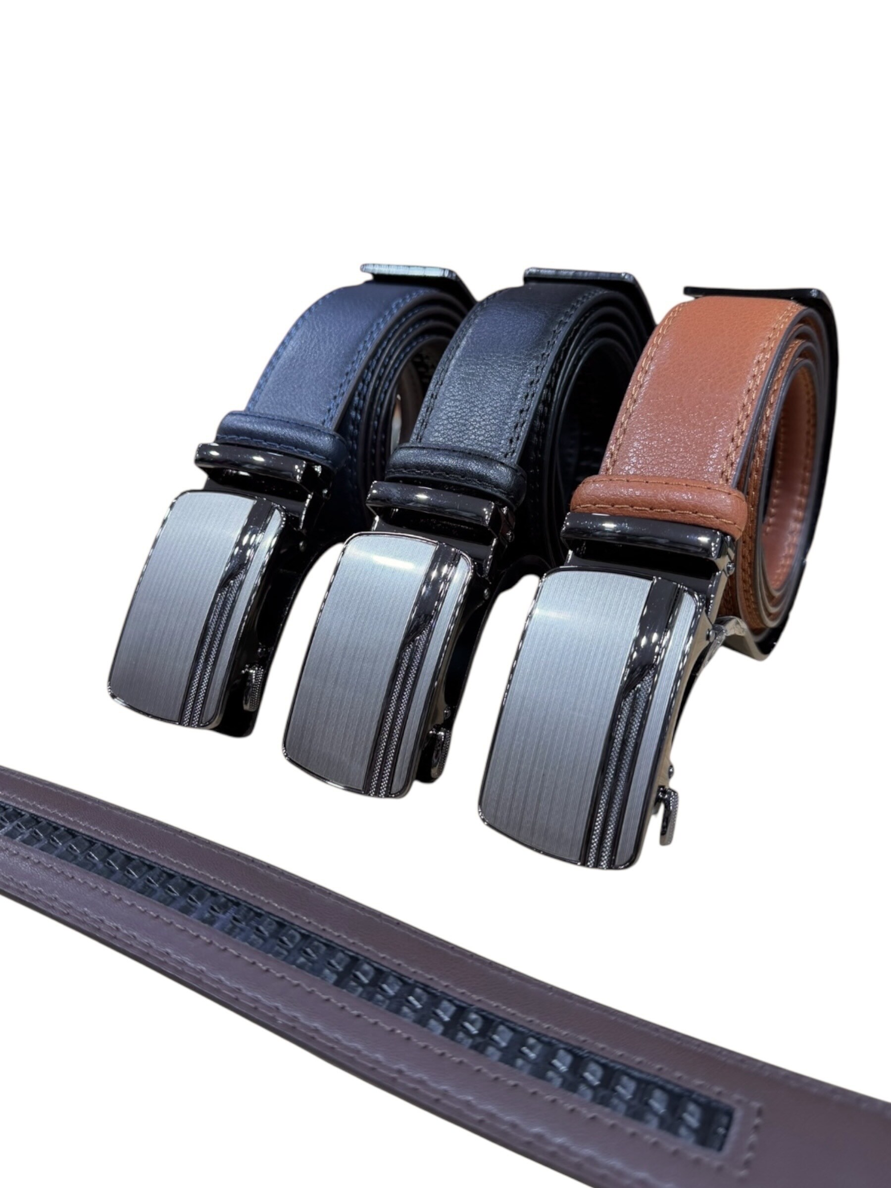 Grossiste DH DIFFUSION - Ceinture automatique - 35 mm largeur Taille Ajustable - 100 % CUIR