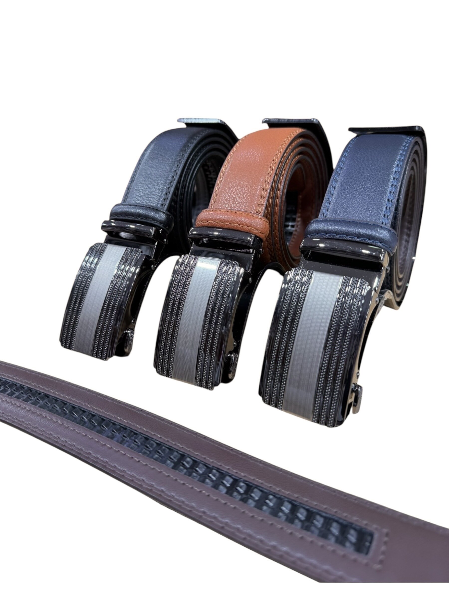 Grossiste DH DIFFUSION - Ceinture automatique - 35 mm largeur Taille Ajustable - 100 % CUIR