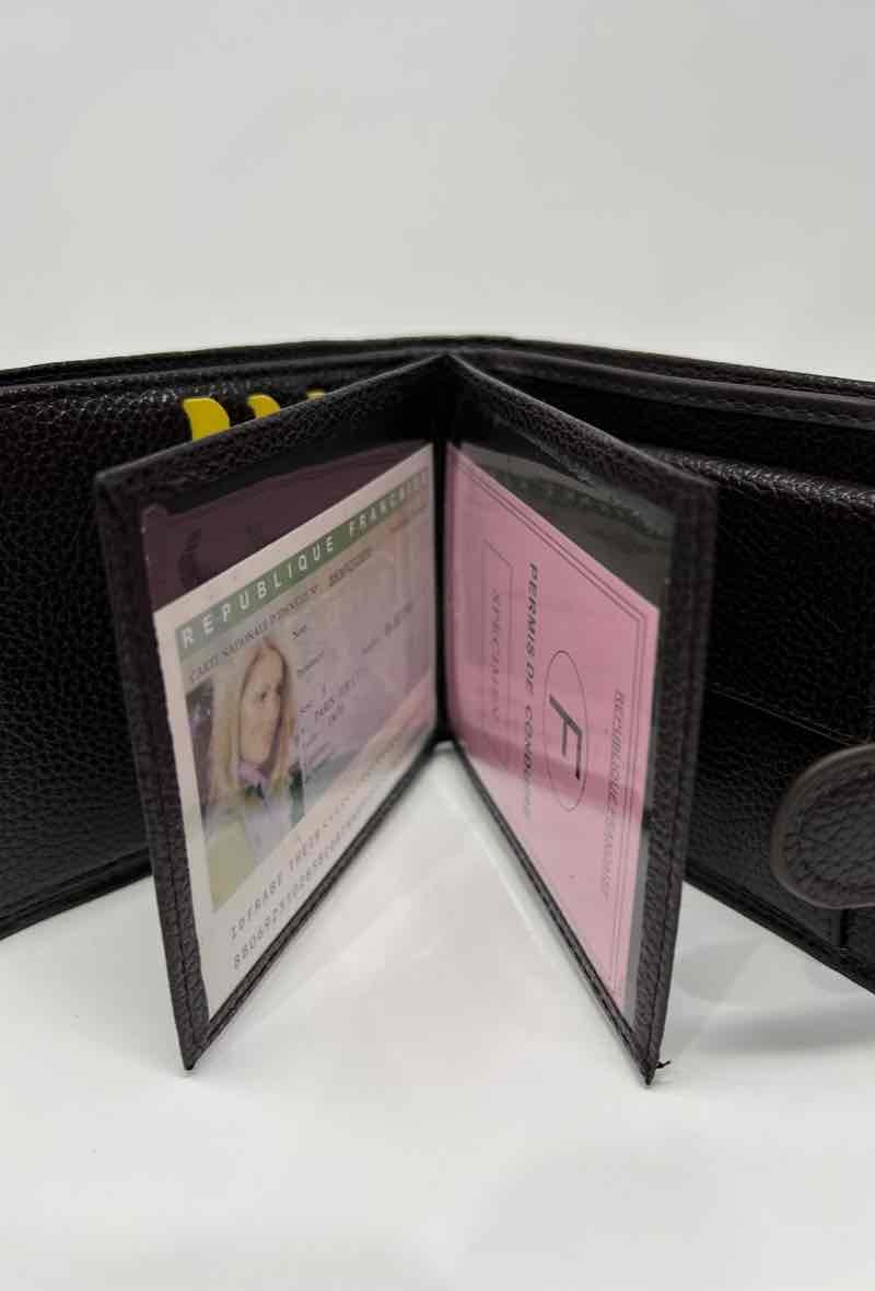 Herrenbrieftasche 4 Fächer - Dunkelbraun - 2 - Großformat
