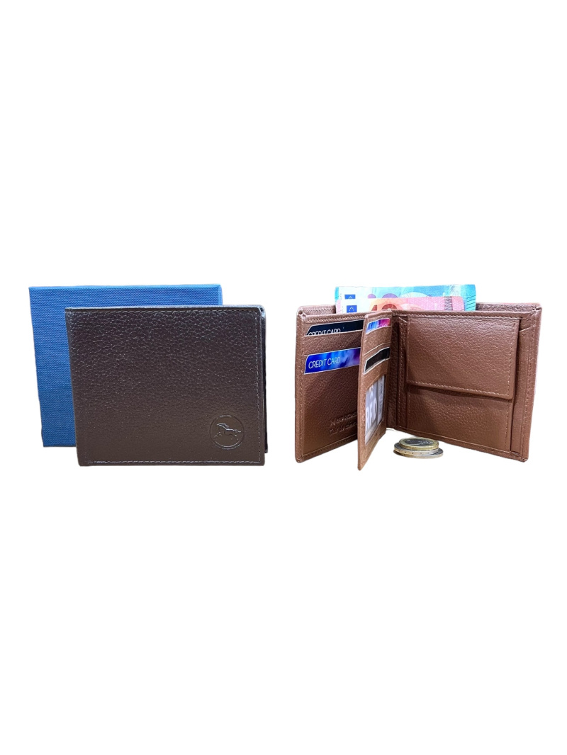 Grossiste DH DIFFUSION - Porte billets Porte cartes Homme RFID Protection 100% Cuir - Avec boite cadeau