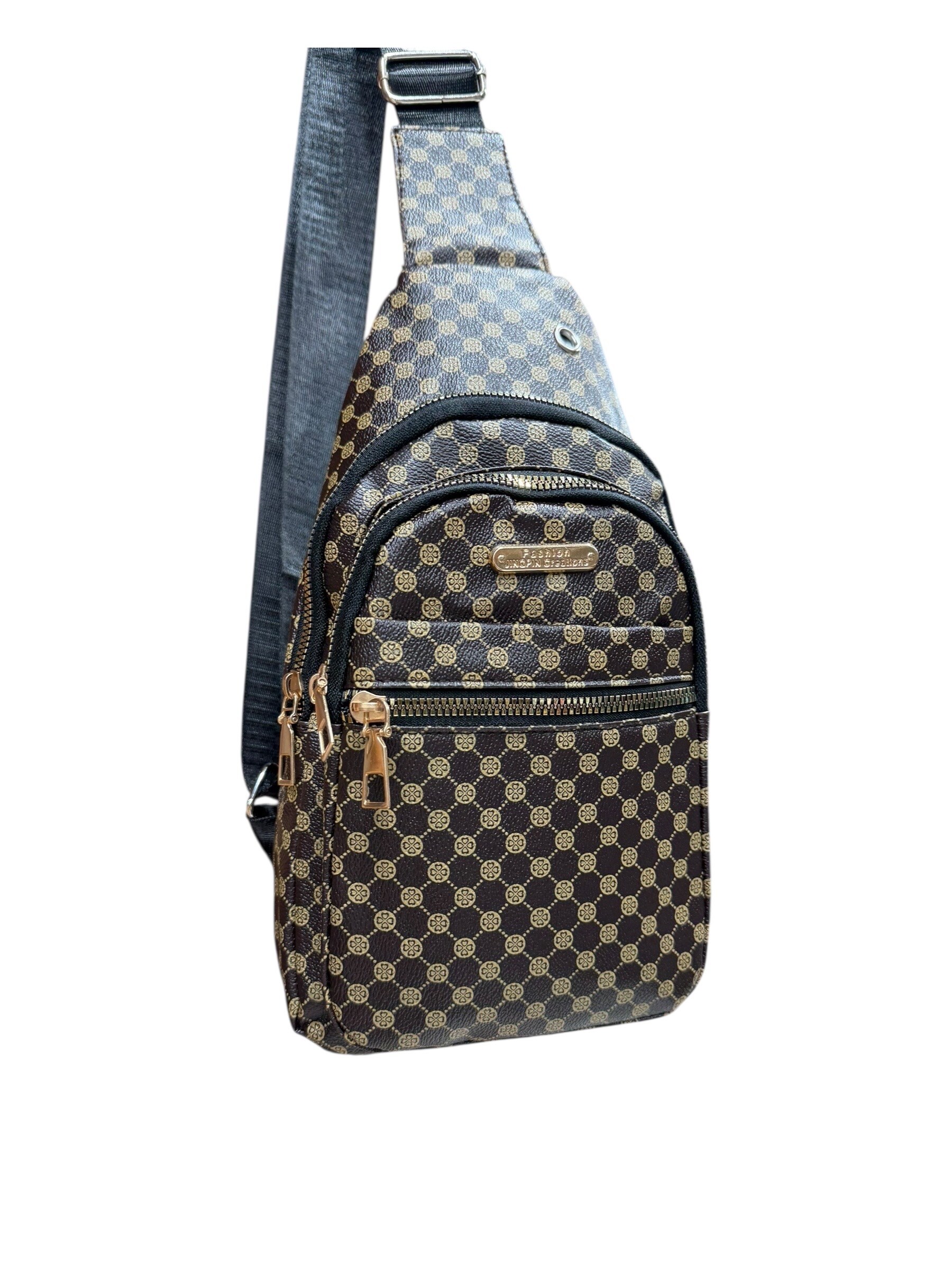 Großhändler DH DIFFUSION - Oyster Synthetik-Gürteltasche – 2 Fächer