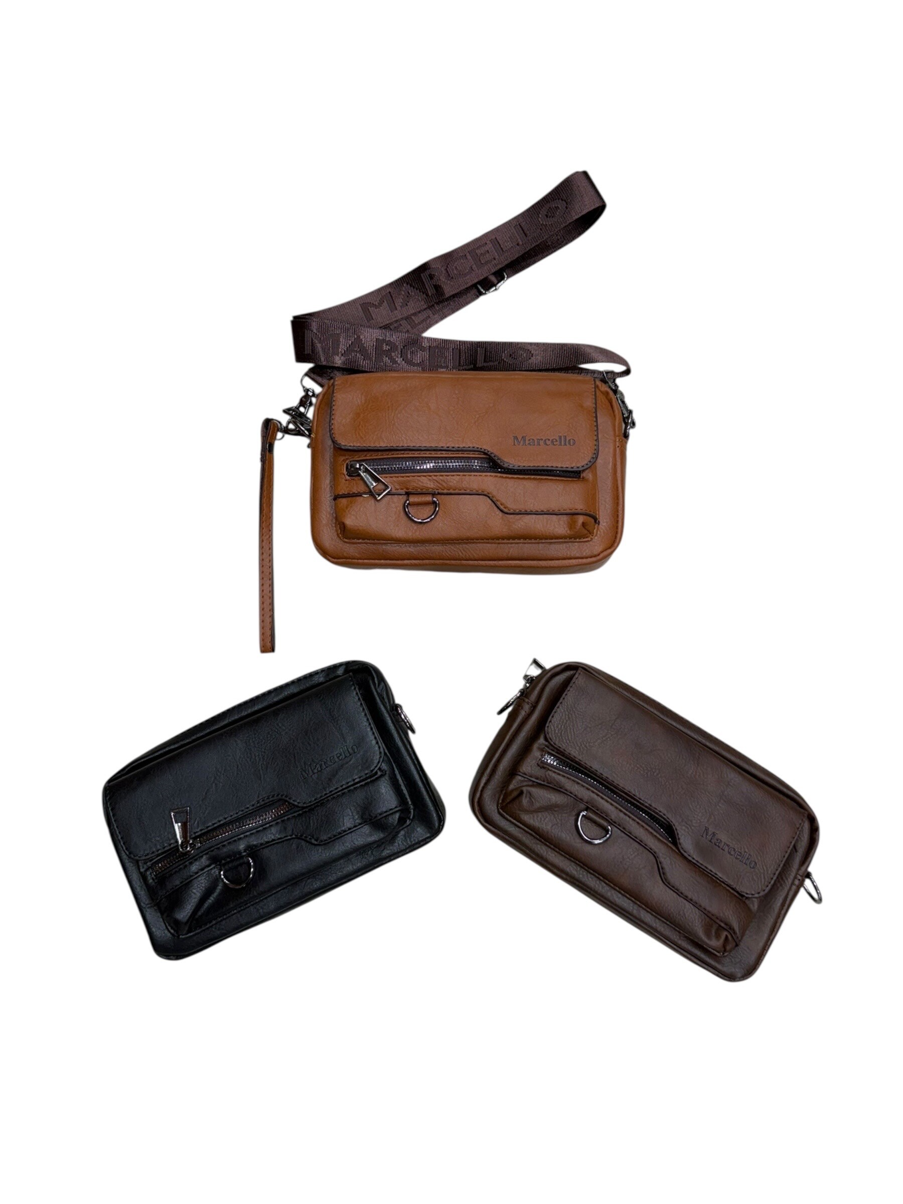Großhändler DH DIFFUSION - Herren-Umhängetasche – Crossbody & Oyster mit Griff