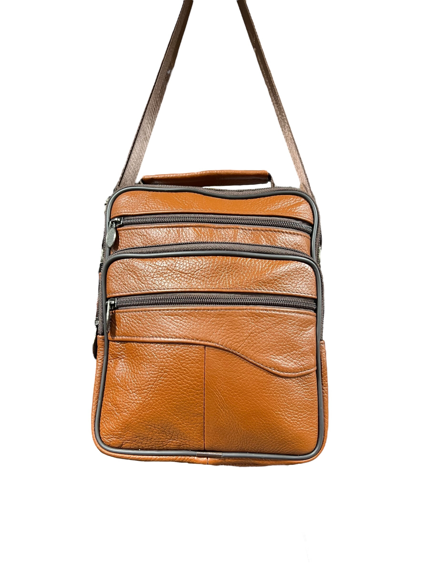 Grossiste DH DIFFUSION - Sac Cuir Homme Multi-poches Sacs business Porté travers - CUIR VERITABLE