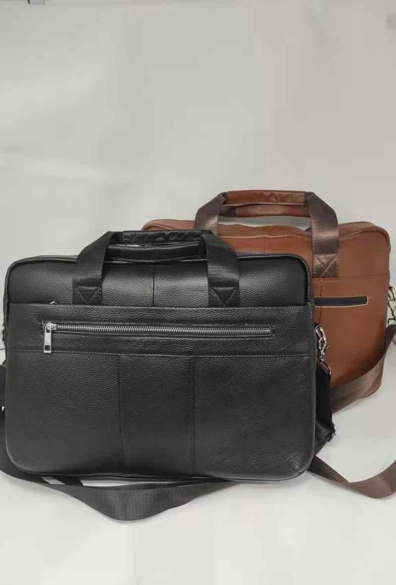 Großhändler DH DIFFUSION - Leder-Laptop-Tasche Dokumententasche