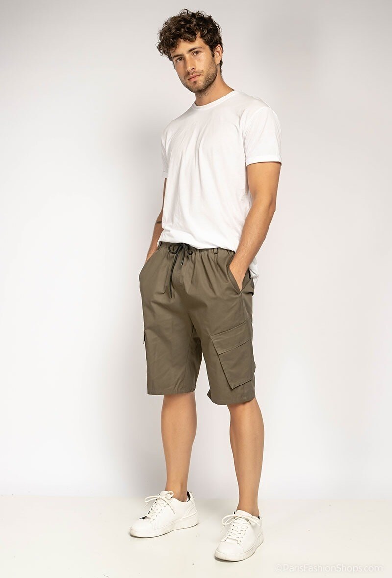 Großhändler Forbest - Herren Shorts einfarbig 100% Baumwolle