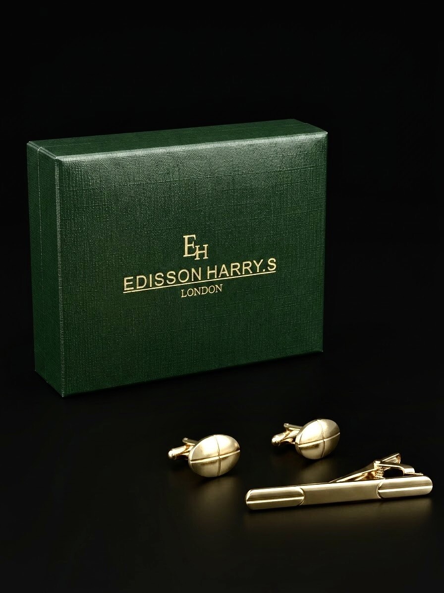 Grossiste Edisson Harry's London - Coffret bouton manchette avec une pince cravate EDISSON HARRY,S
