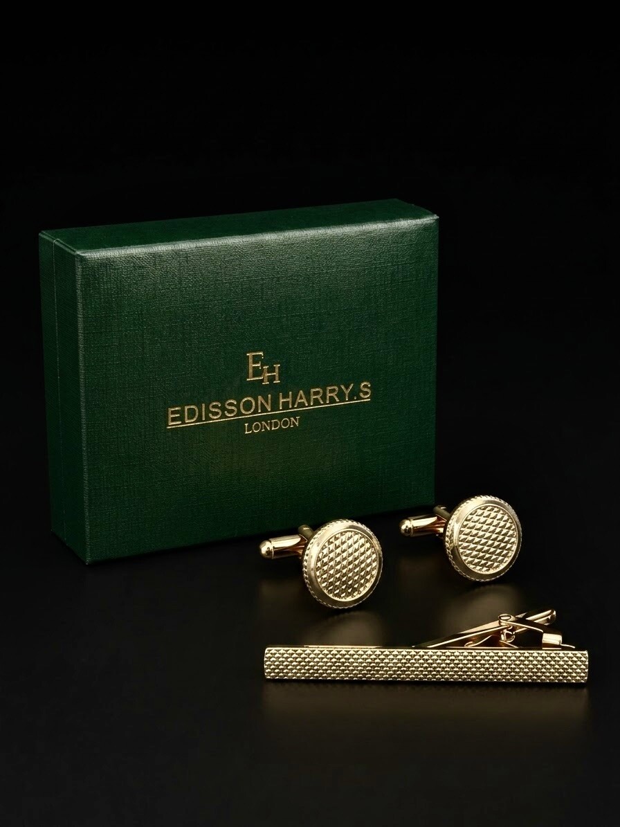 Grossiste Edisson Harry's London - Coffret bouton manchette avec une pince cravate EDISSON HARRY,S