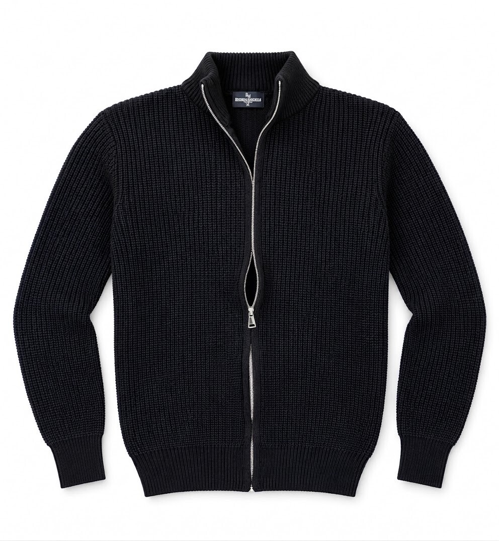 Großhändler Edisson Harry's London - Klassische Strickjacke mit Reißverschluss