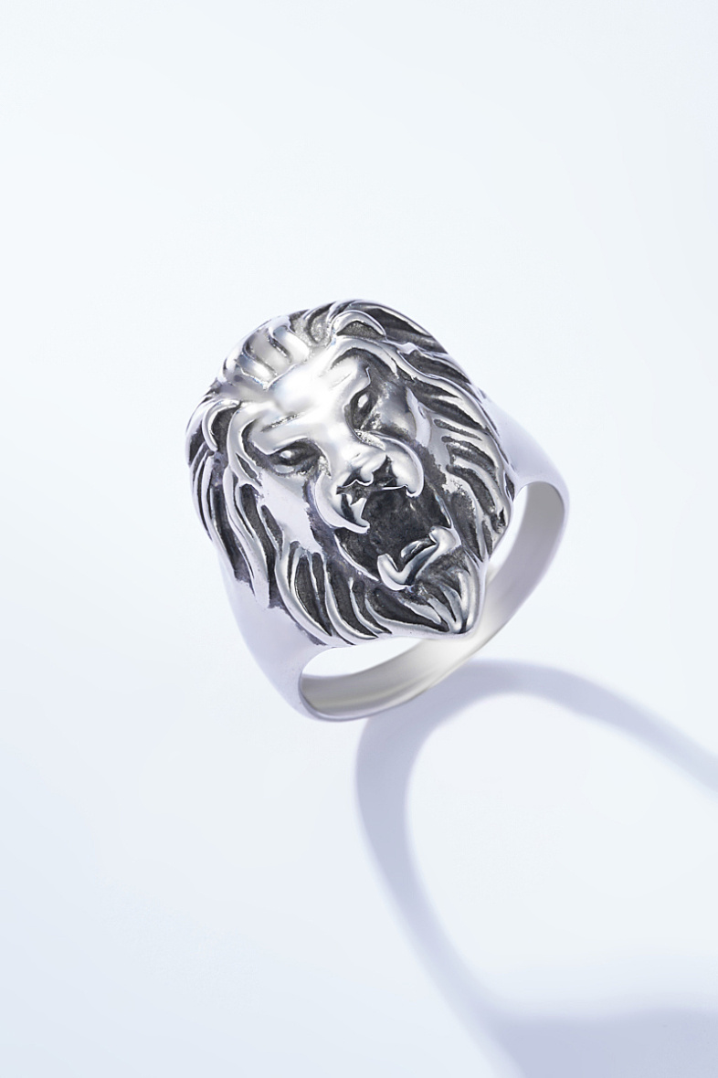 Grossiste ÉLINE L'ATELIER - Bague tête de lion en acier inoxydable