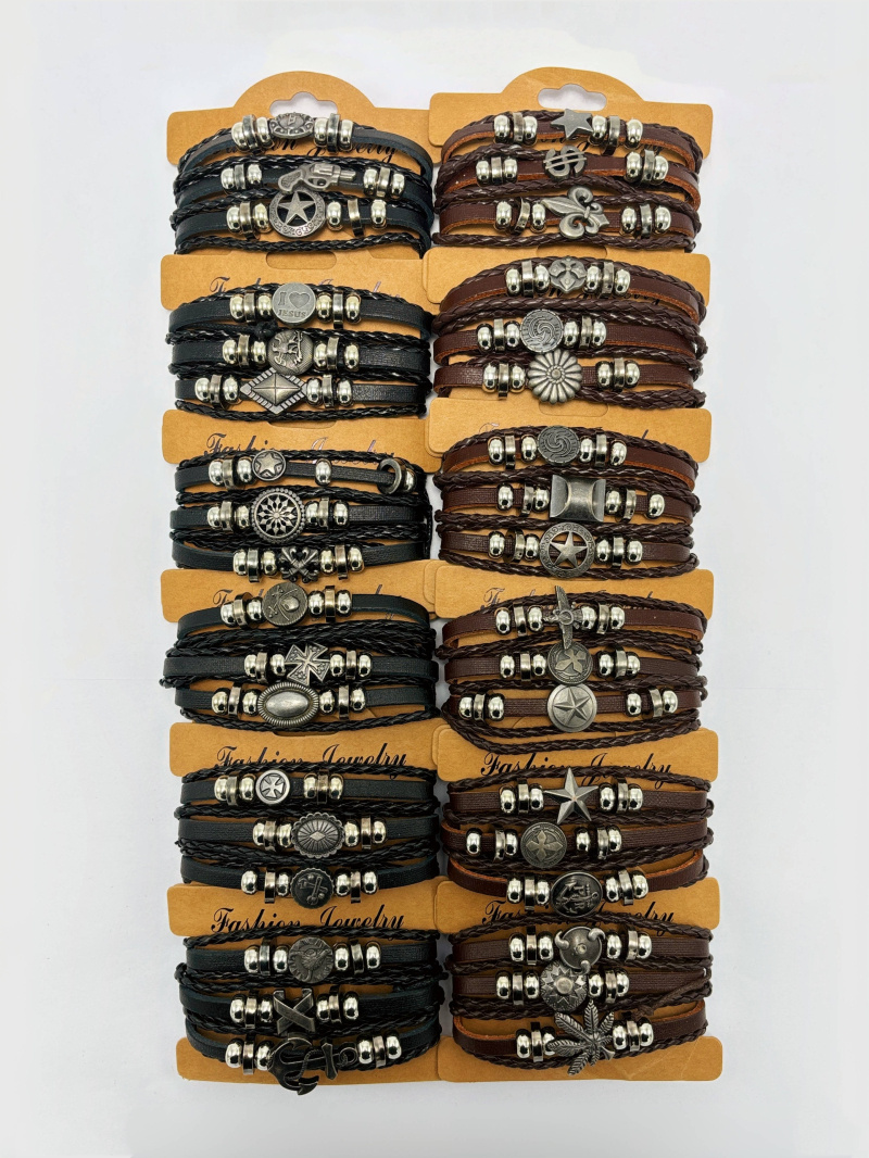 Wholesaler ÉLINE L'ATELIER - Pack of 36 genuine leather bracelets