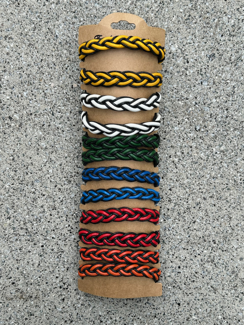 Wholesaler ÉLINE L'ATELIER - Set of 12 genuine leather bracelets