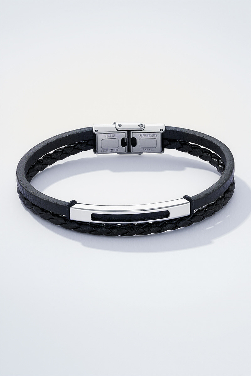 Großhändler ÉLINE L'ATELIER - Armband aus Leder und Edelstahl