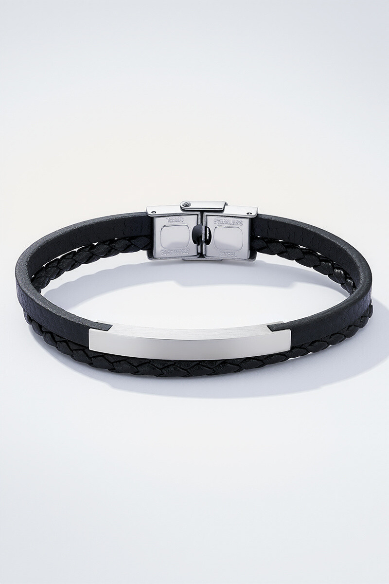 Großhändler ÉLINE L'ATELIER - Armband aus Leder und Edelstahl