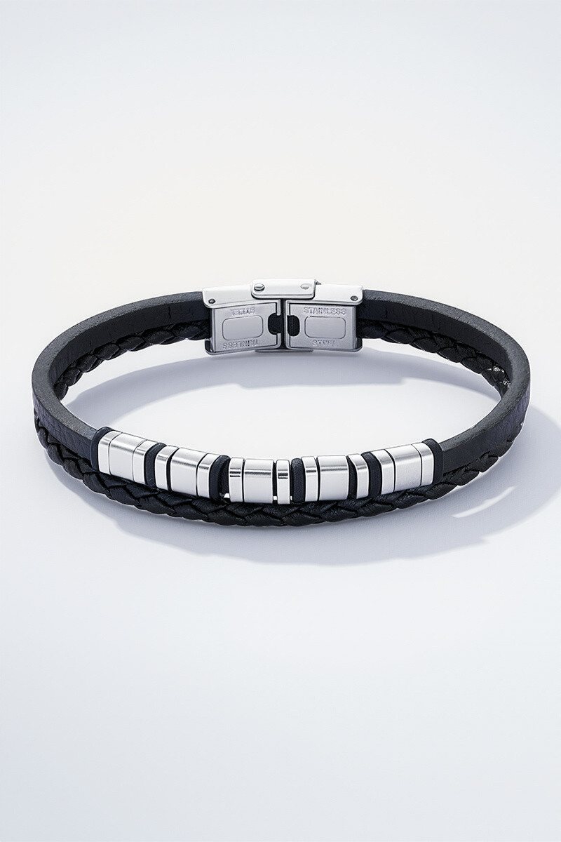 Großhändler ÉLINE L'ATELIER - Armband aus Leder und Edelstahl
