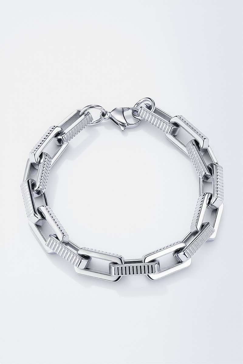 Mayorista ÉLINE L'ATELIER - Pulsera de cuero y acero inoxidable