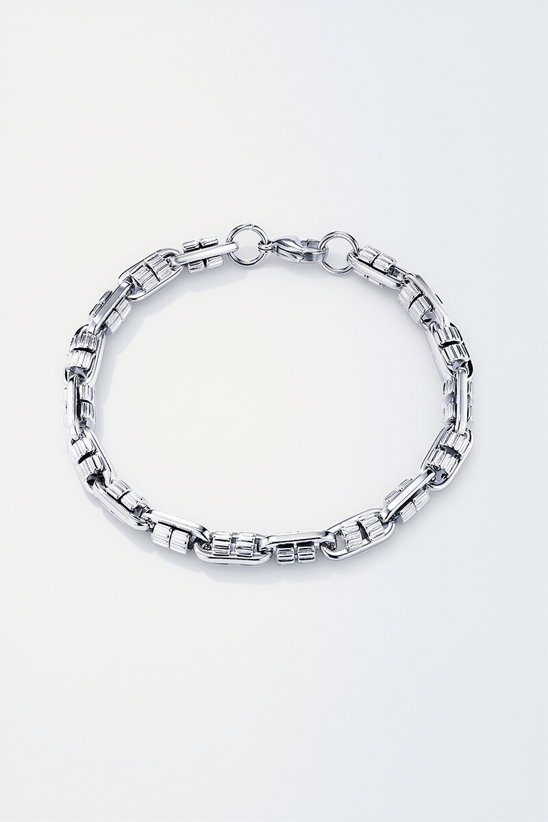 Wholesaler ÉLINE L'ATELIER - Leather and stainless steel bracelet