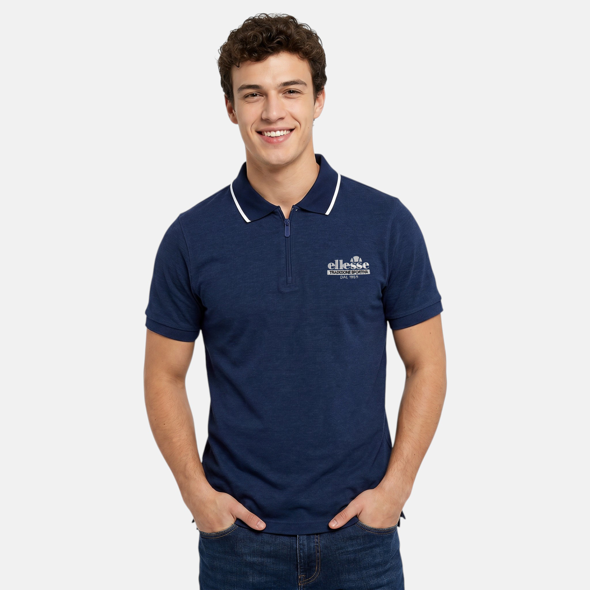 Mayorista Ellesse - Polo de manga corta Ellesse para hombre, tallas S a XXL