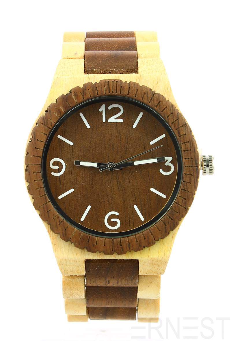 Grossiste Ernest - MONTRE HOMME EN BOIS