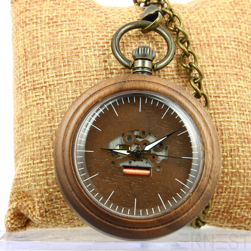 Wholesaler Ernest - ERNEST WOODEN FOCKET WATCH