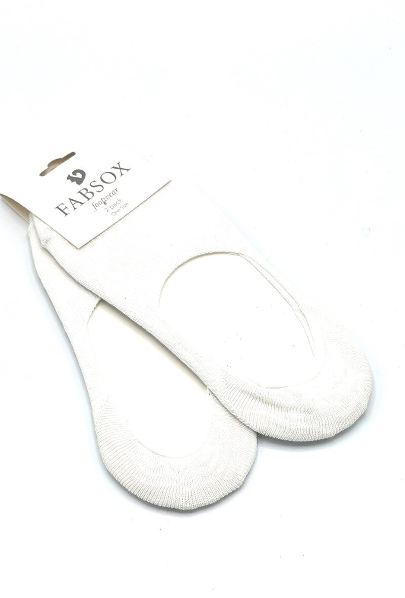 Wholesaler Fabsox - 2 PACK INVISIBLE WHITE MEN