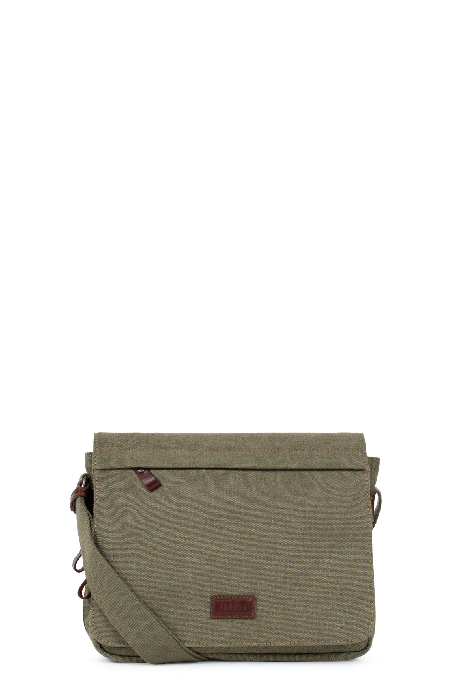Großhändler Fagola - Fagola - Reporter -Tasche - Leinwand gefüttertes Leder - Luc Line