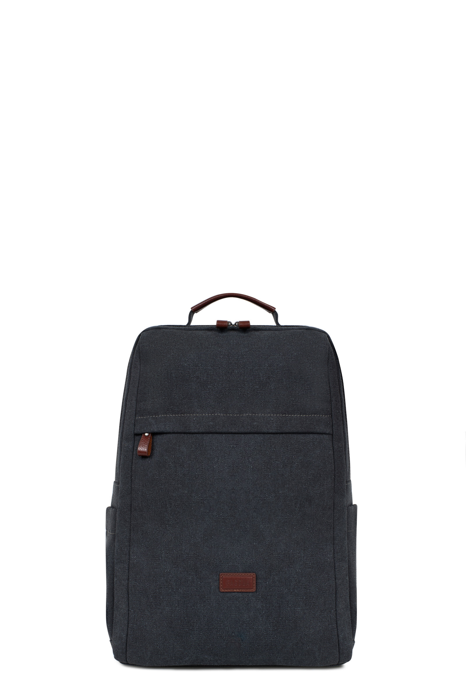 Wholesaler Fagola - Fagola - 15 '' & A4 backpack - canvas garnished leather - Luc line