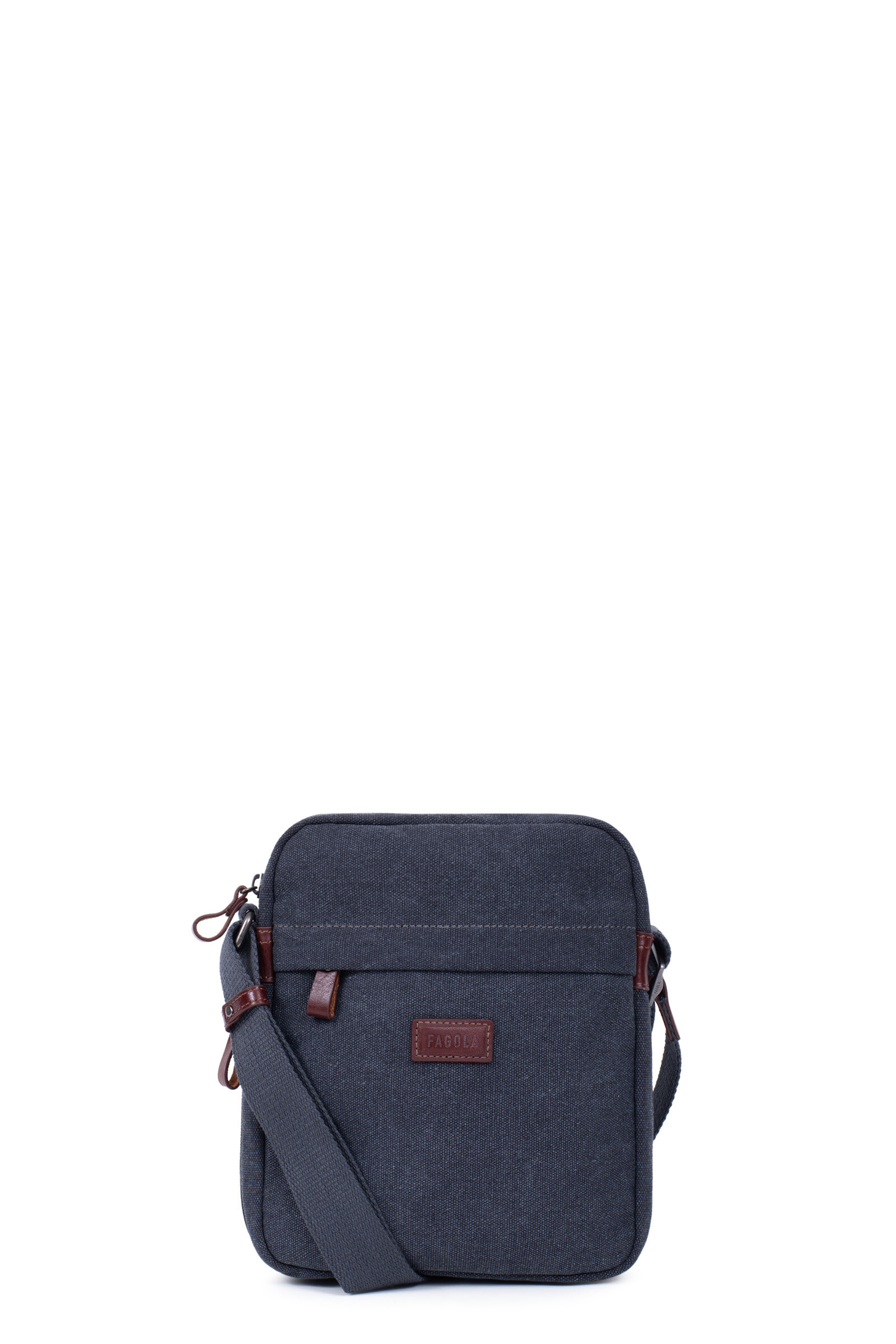 Wholesaler Fagola - Fagola - Sacoche - Canvas Garnished Leather - Luke Line