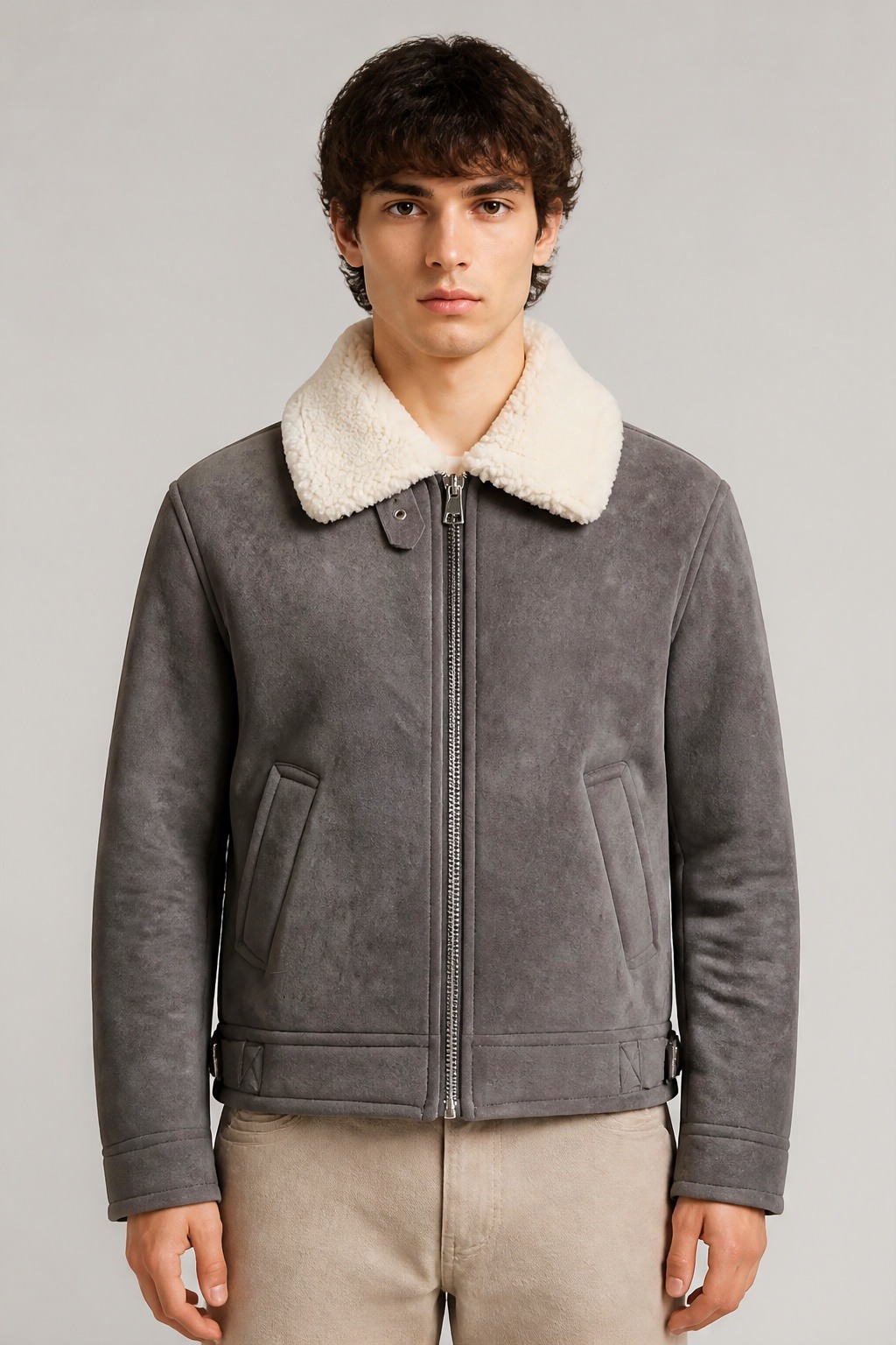 Großhändler FIVE EVER - Sherpa-Fliegerjacke