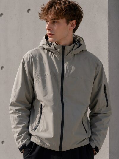 Grossiste FIVE EVER - Blouson à capuche amovible Grossiste FIVE EVER - Blouson à capuche amovible
