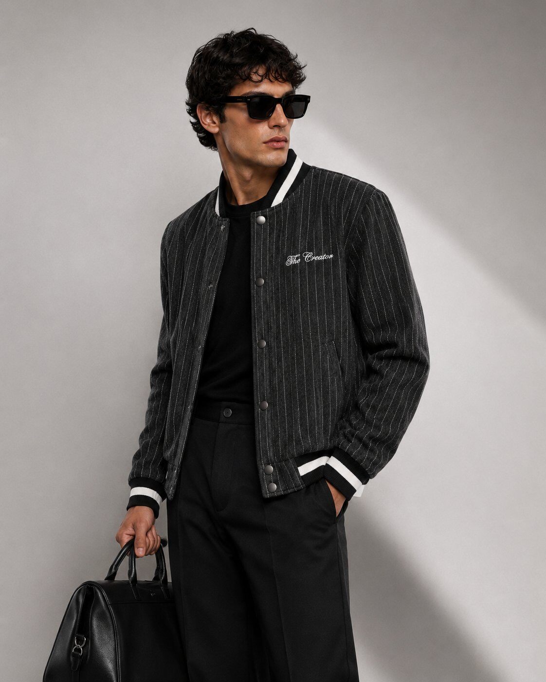 Mayorista FIVE EVER - Chaqueta Bomber a Rayas The Creator