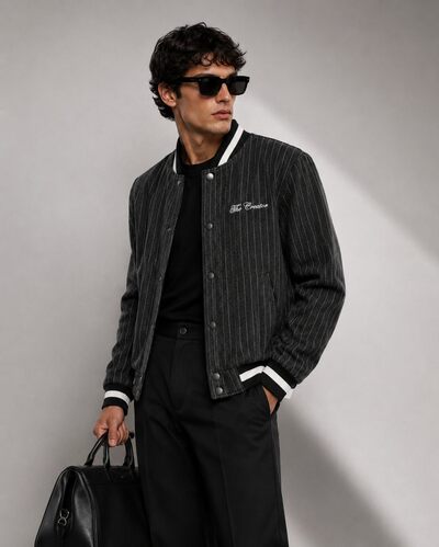 Grossista FIVE EVER - Giacca Bomber a Righe The Creator Grossista FIVE EVER - Giacca Bomber a Righe The Creator