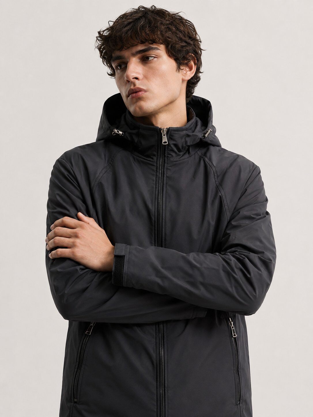 Grossiste FIVE EVER - Blouson technique à capuche amovible