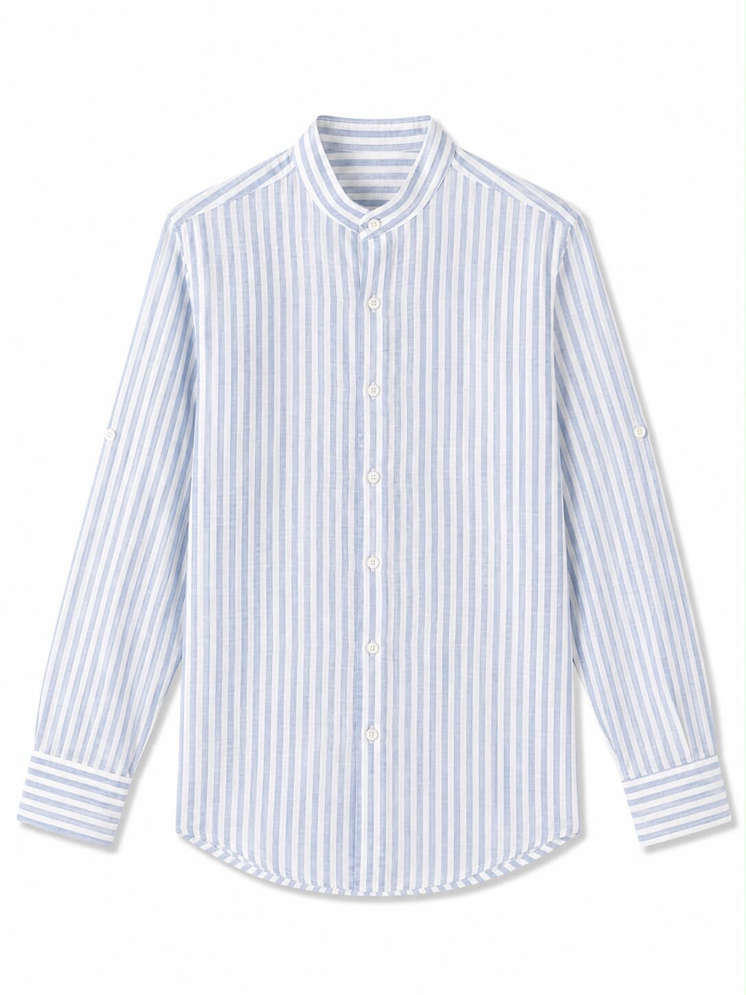 Wholesaler FIVE EVER - Pinstripe Shirt – Sky Blue