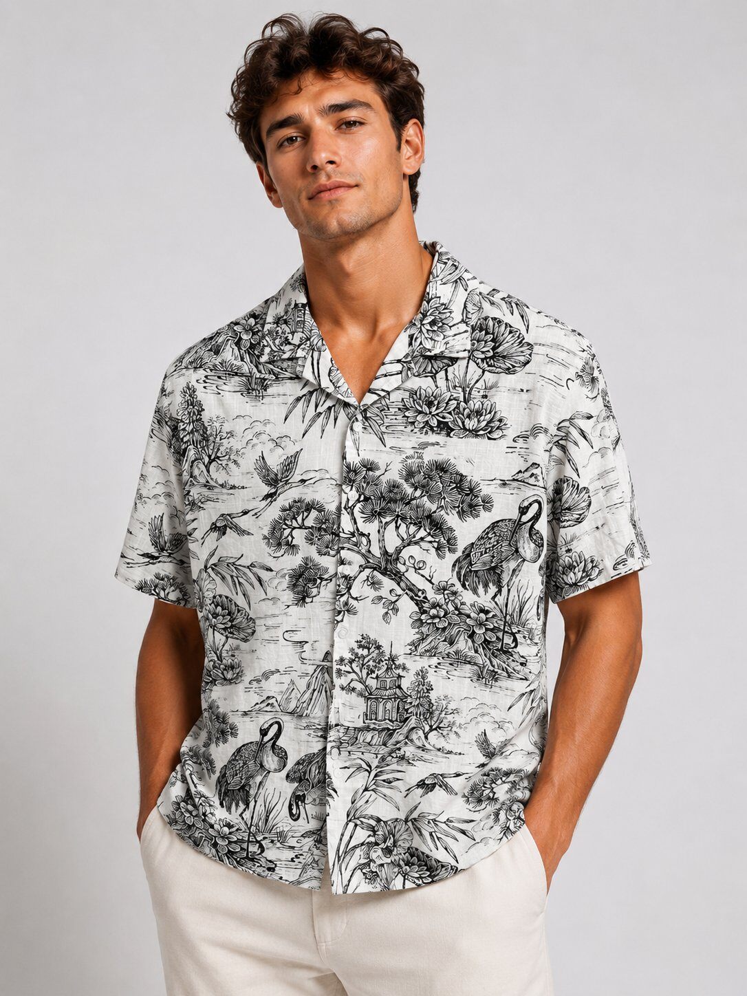 Mayorista FIVE EVER - Camisa estampada de manga corta